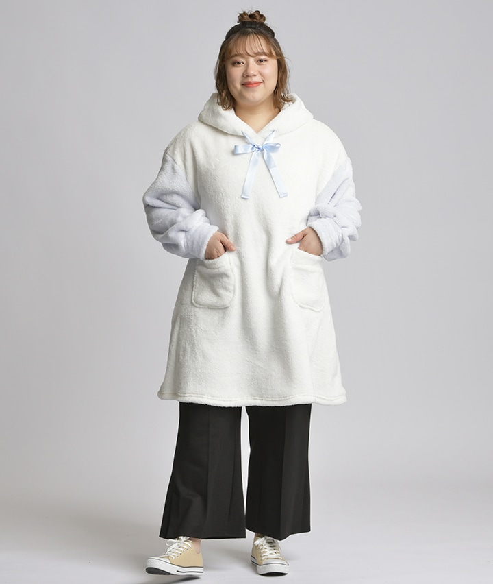 レディース大きなサイズ サンリオキャラクターズ 婦人ワンピース ｌｌサイズ シナモロール オフ 婦人 パシオス公式ネットショップ パシオスnet