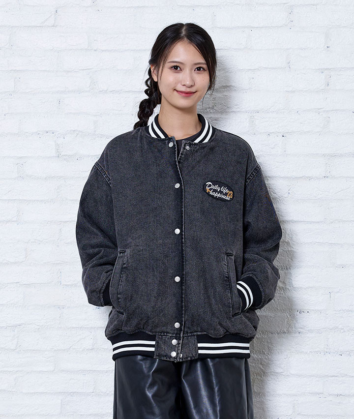 専用品　　　　   Jeans スタジャン Mサイズ デニムスタジャン(Mサイズ ブラック): レディース｜パシオスNet