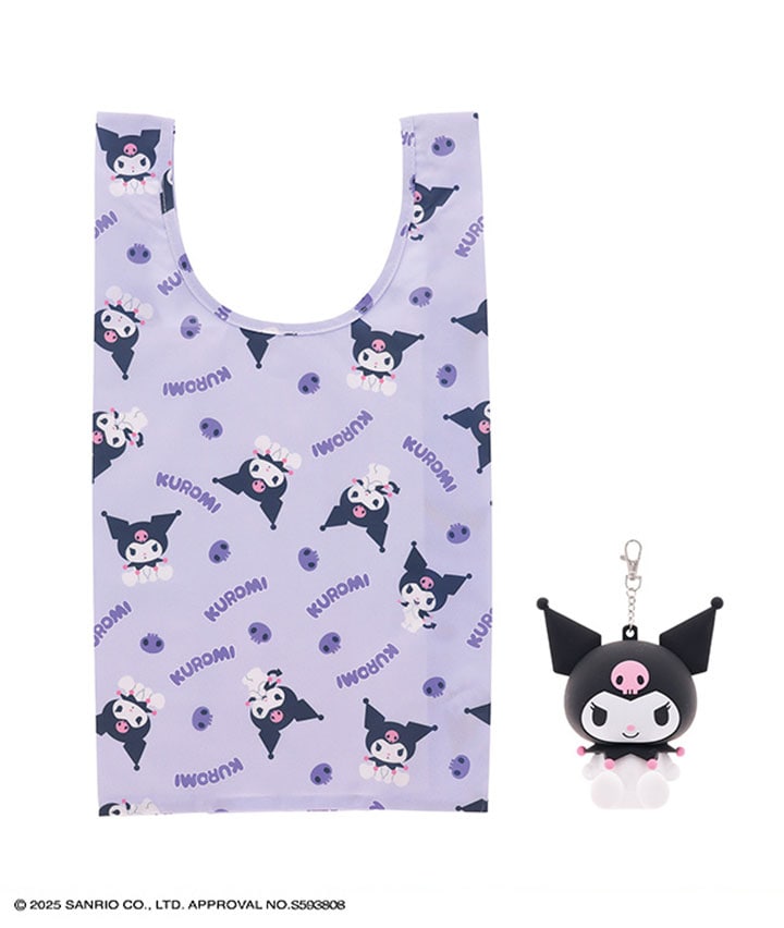 【サンリオキャラクターズ】（クロミ）シリコンポーチ付きエコバッグ