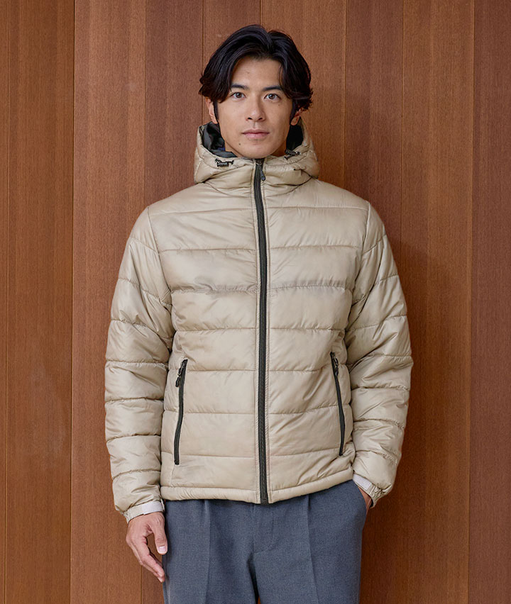 ミニリップ中綿パーカー