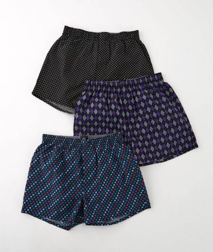 【ＨＩＲＯＫＯ　ＫＯＳＨＩＮＯ】（綿１００％）（３枚組）トランクス（前開き）