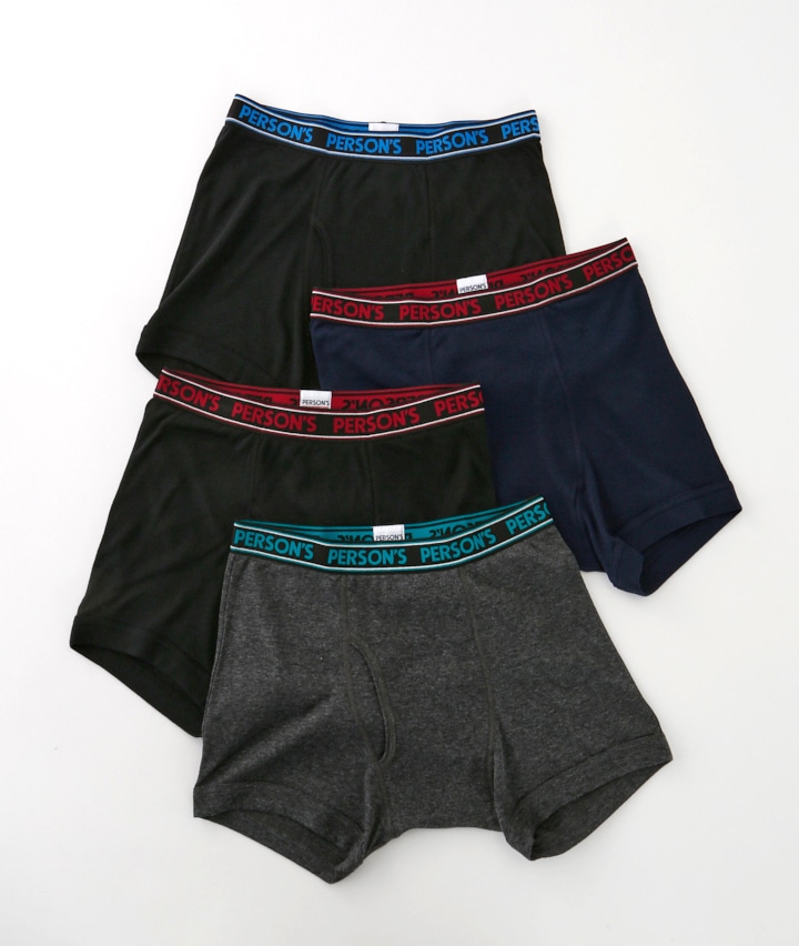 【ＰＥＲＳＯＮ’Ｓ】（４枚入り）ボクサーブリーフパック（前開き）