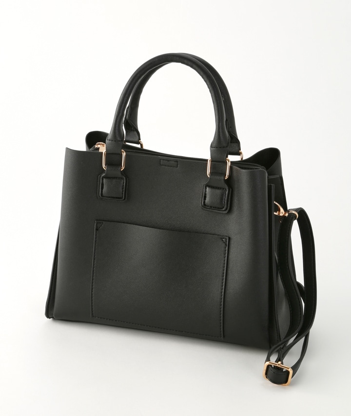 一枚合皮前ポケ２ＷＡＹ手提げ