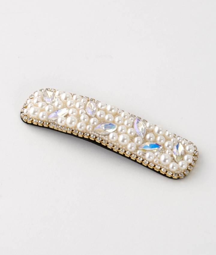 パールビジューヘアクリップ