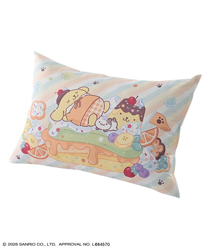 【サンリオキャラクターズ】【ポムポムプリン】カバー付き枕