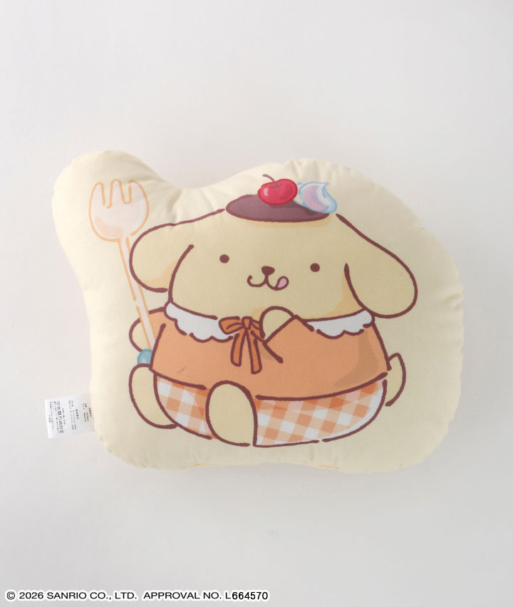 【サンリオキャラクターズ】（ポムポムプリン）ダイカットクッション