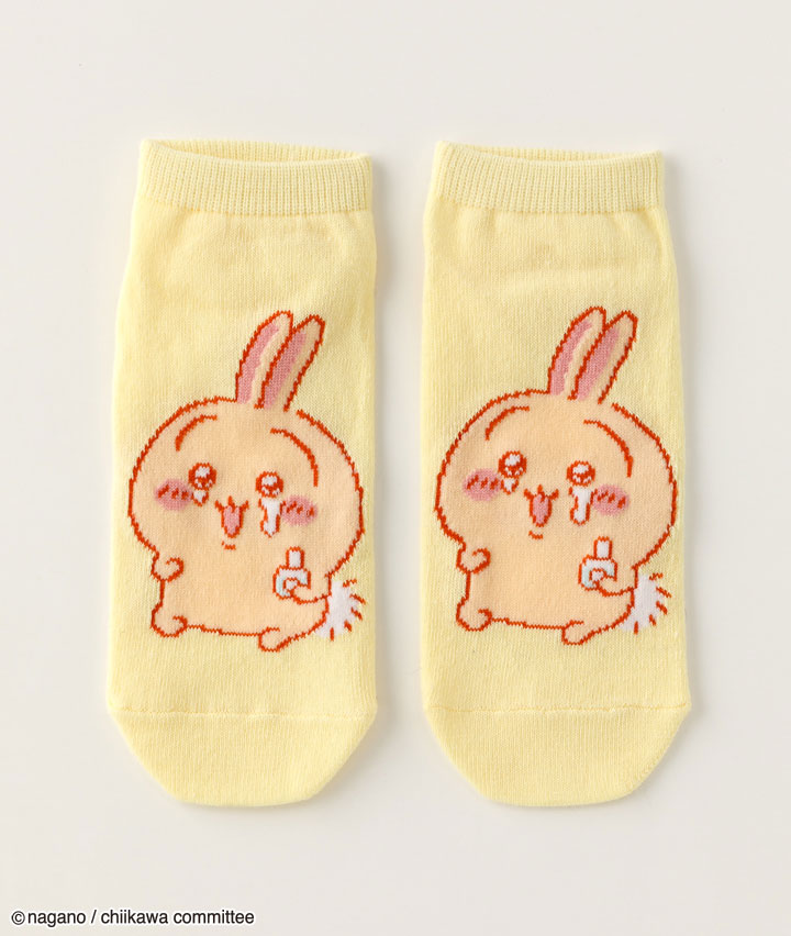 【ちいかわ】（うさぎ）（１足物）フロント柄ソックス