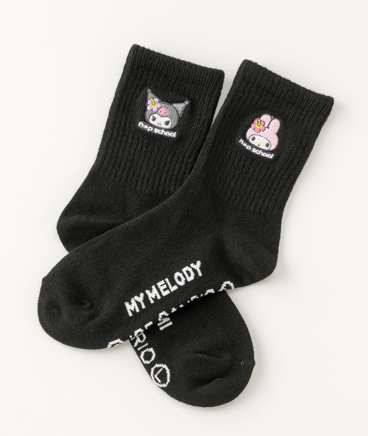 【サンリオキャラクターズ】（マイメロディ）（クロミ）（１足物）ソックス