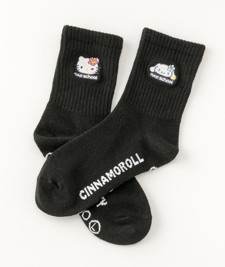 【サンリオキャラクターズ】（キティ）（シナモロール）（１足物）ソックス