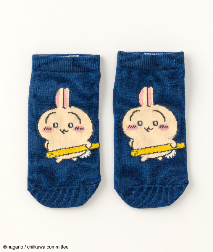 【ちいかわ】（うさぎ）（１足物）フロント柄ソックス