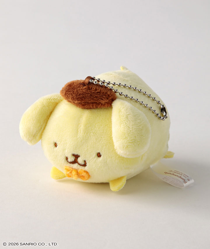 もっちもち寝そべりマスコット　ポムポムプリン