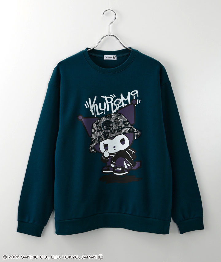 【サンリオキャラクターズ】（クロミ）クロミラインストーン使いトレーナー