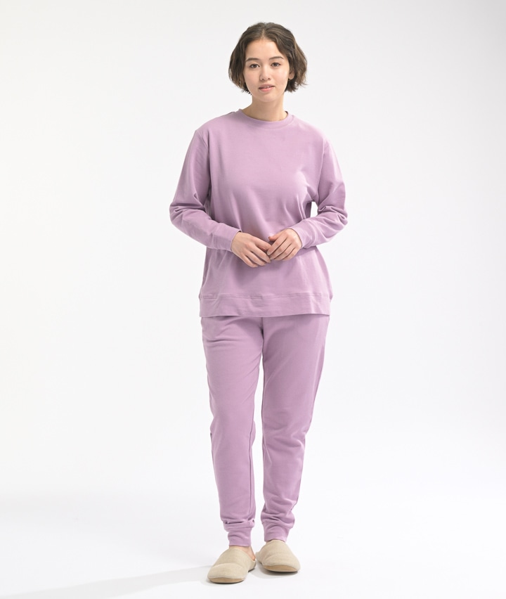 （保湿）婦人ストレッ裏毛ルームウェア