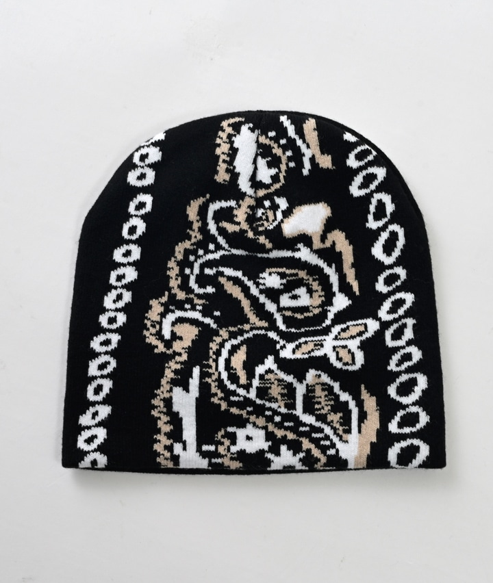ペイズリーニット帽