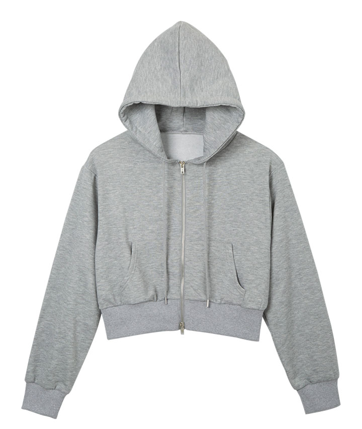 スウェットジップパーカ