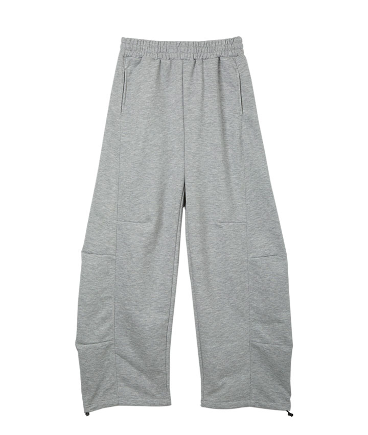 スウェットバレルレッグパンツ