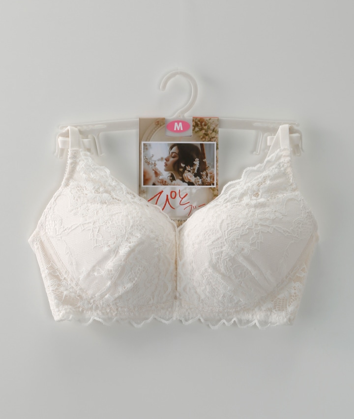 （ぴとブラ）総レースノンワイヤーブラジャー