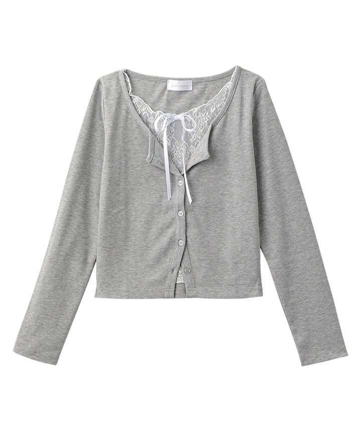 レイヤード風デザインカットソー