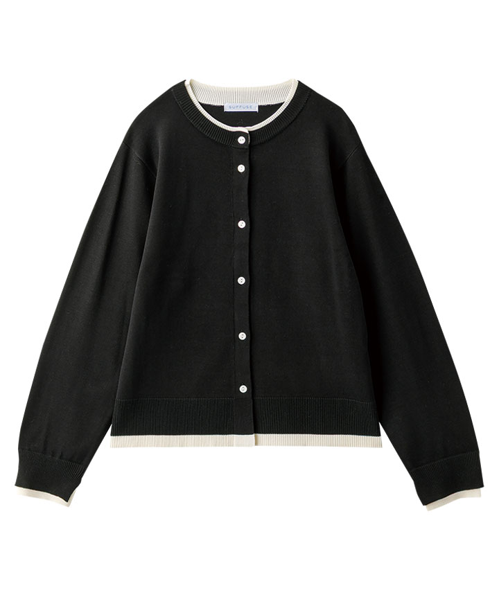 強撚ニットカーディガン