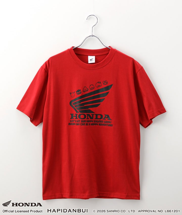【ＨＯＮＤＡ×はぴだんぶい】半袖プリントＴシャツ