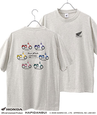 【ＨＯＮＤＡ×はぴだんぶい】半袖プリントＴシャツ