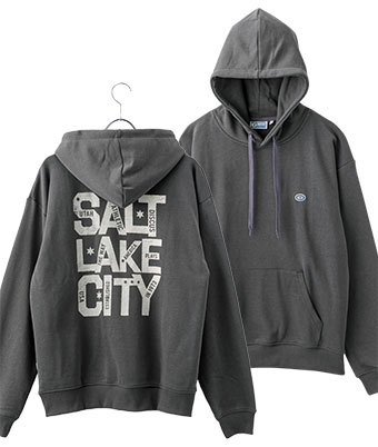 【ＤＩＳＣＵＳ】ＵＳＡ綿ブレンド裏毛プリントパーカー