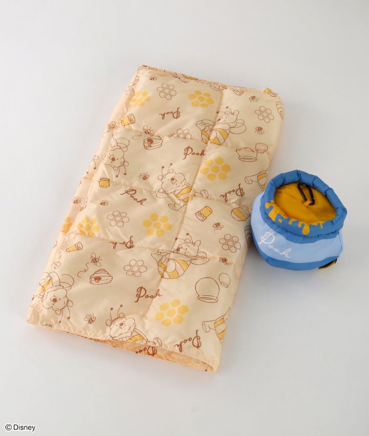 【Ｄｉｓｎｅｙ】くまのプーさん　ポーチ付きブランケット