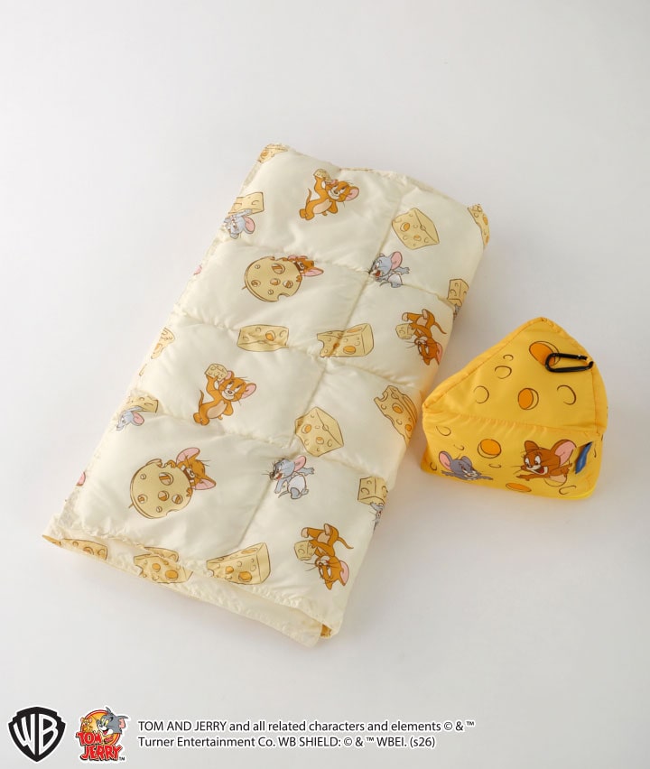 【トムとジェリー】　ポーチ付きブランケット
