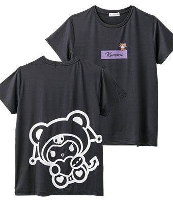 【サンリオキャラクターズ】（クロミ）クマ柄Ｔシャツ