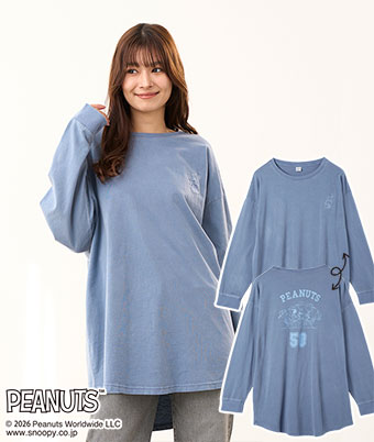 【ＰＥＡＮＵＴS】ピグメント長袖Ｔシャツ