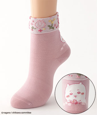 【ちいかわ】（ちいかわ）（１足物）折返しクルーソックス
