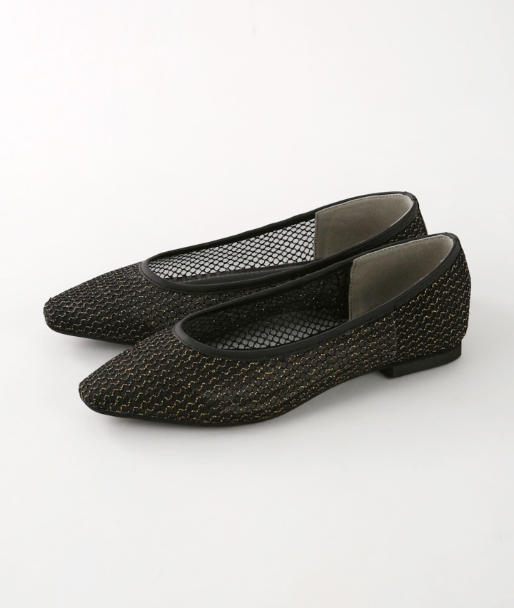 （軽量設計）シアーフラットパンプス