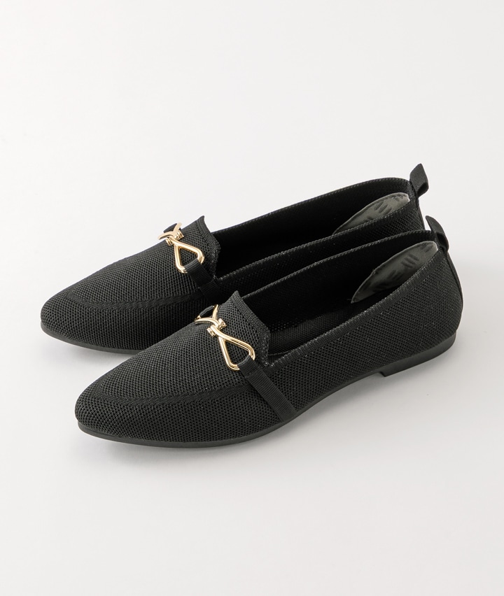 【シューフィッター企画】ビット使いニットフラットシューズ