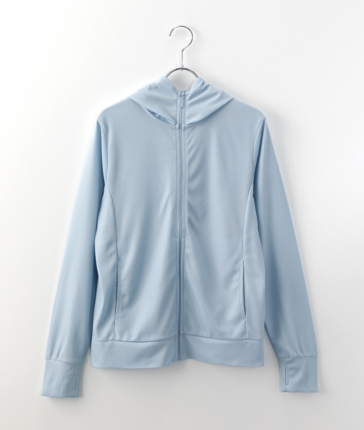 【着る日焼け止め】鹿の子ＵＶジップパーカ