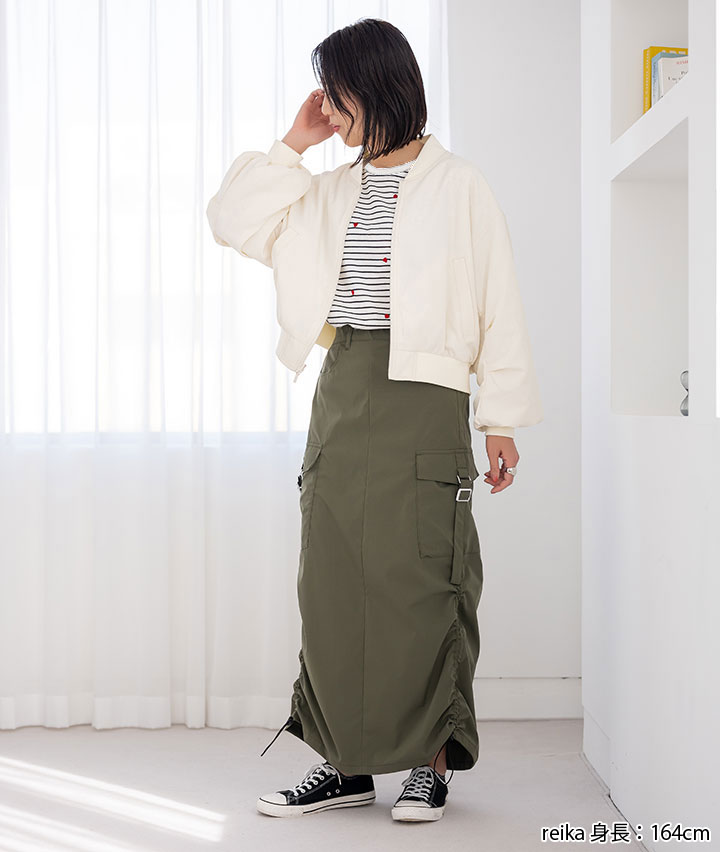 脇ポケットワークスカート