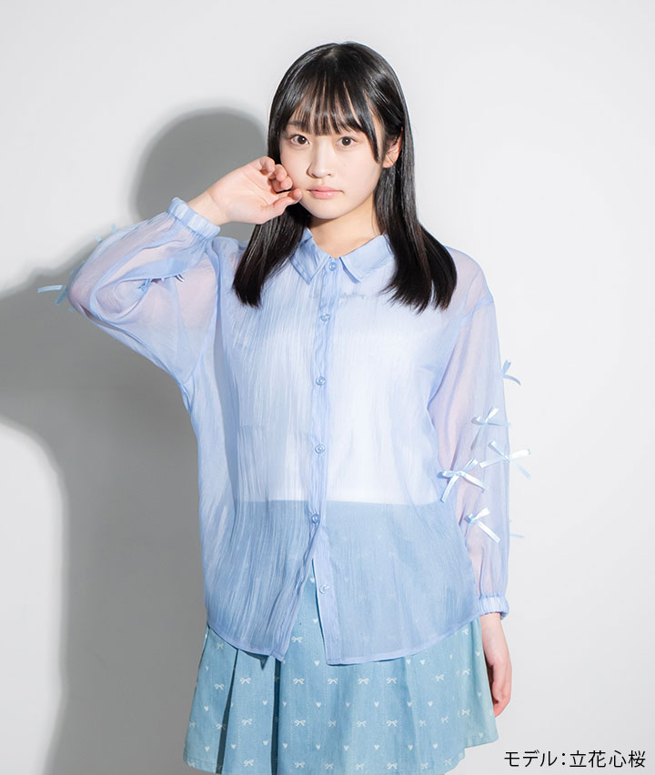 【ＳＵＦＦＵＳＥ】女児シアーシャツ＋タンクトップセット