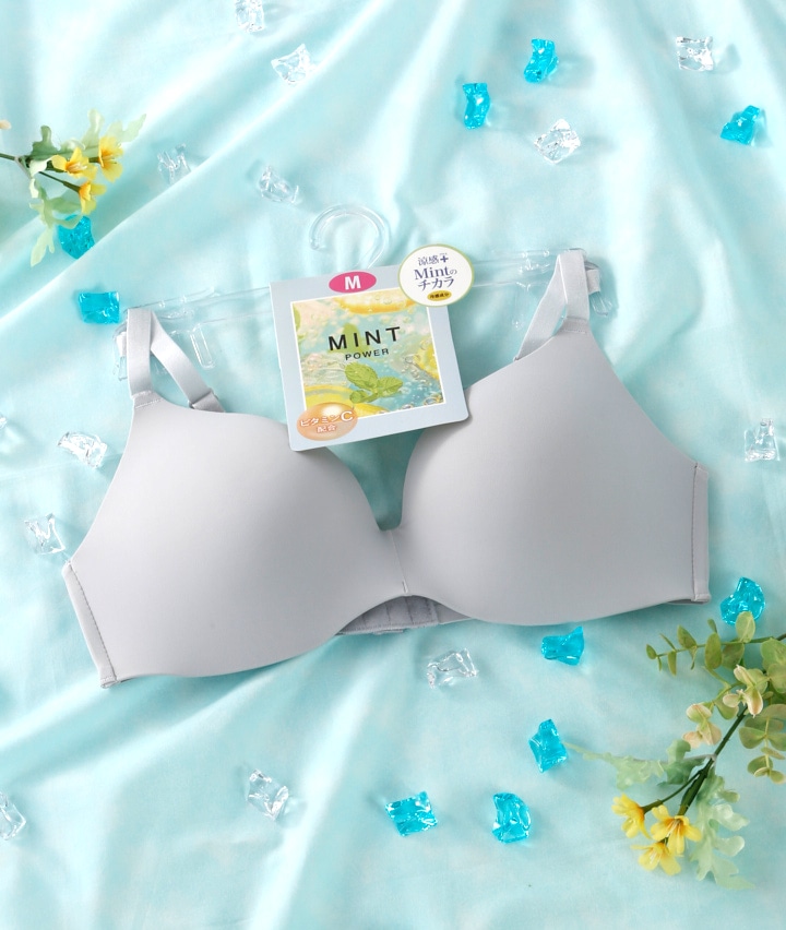（Ｍｉｎｔのチカラ）涼感ベーシックワイヤレスブラジャー