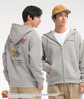 ＜ＴＯＭ　ＡＮＤ　ＪＥＲＲＹ＞ダンボールフルジップパーカー