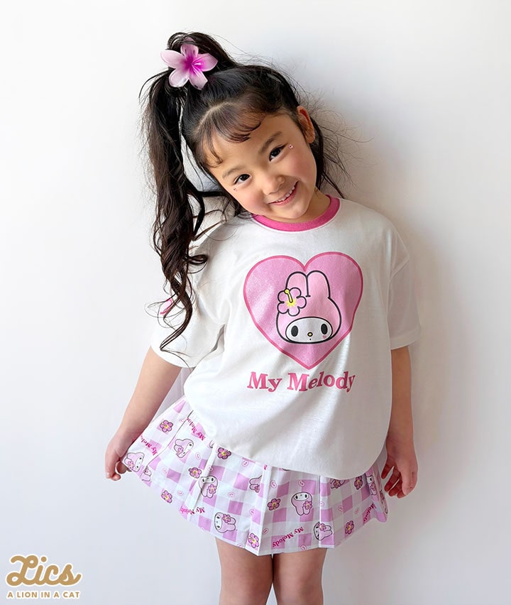【ＬＩＣＳ】【サンリオ】（マイメロディ）女児半袖Ｔシャツ