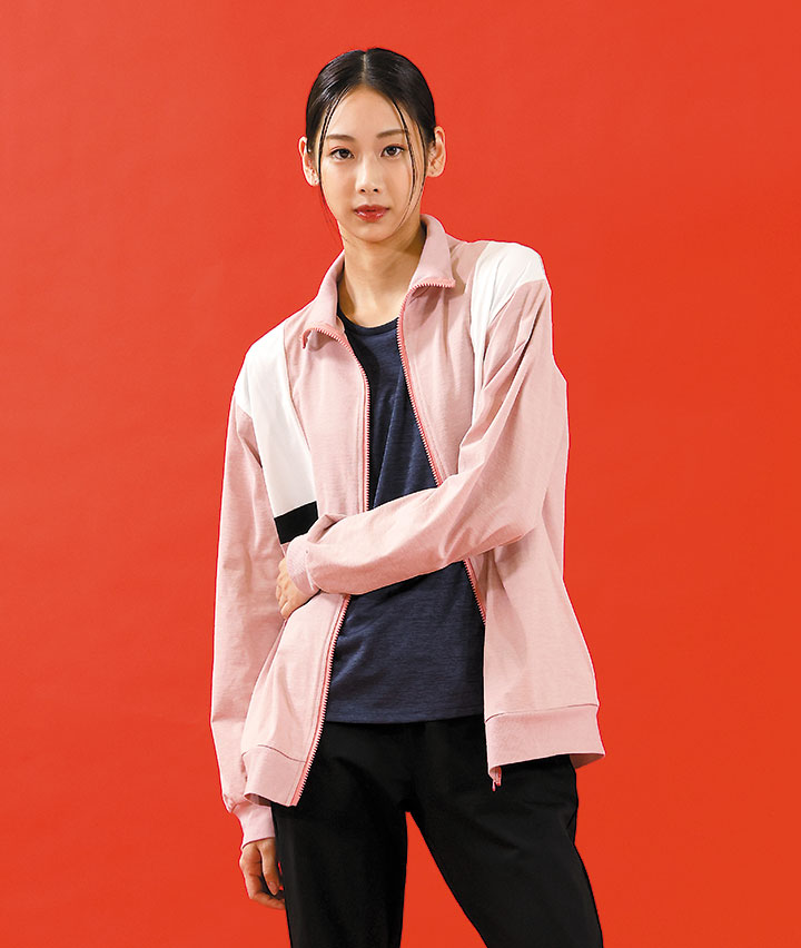 切替ジップパーカ