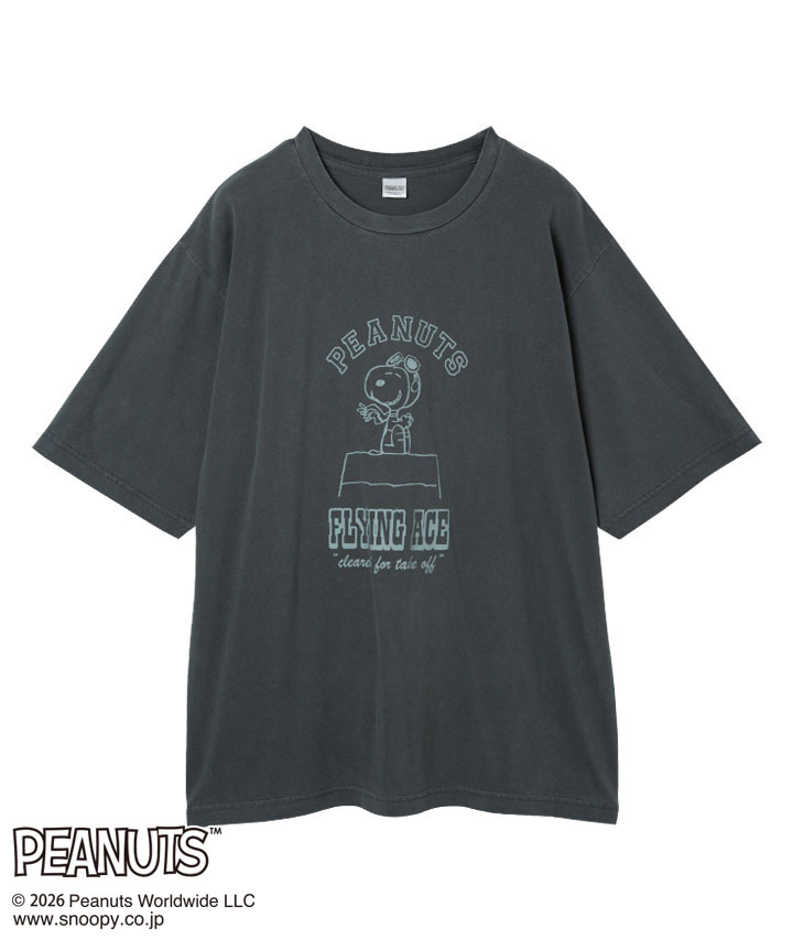 【ＰＥＡＮＵＴＳ】（スヌーピー）ピグメント半袖Ｔシャツ
