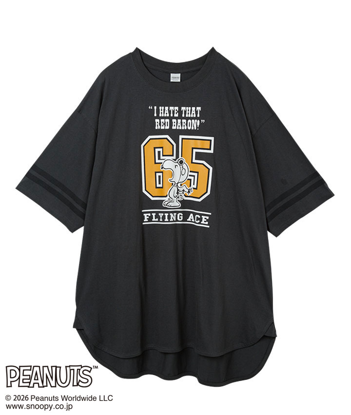 【ＰＥＡＮＵＴＳ】（スヌーピー）フットボールＴシャツ