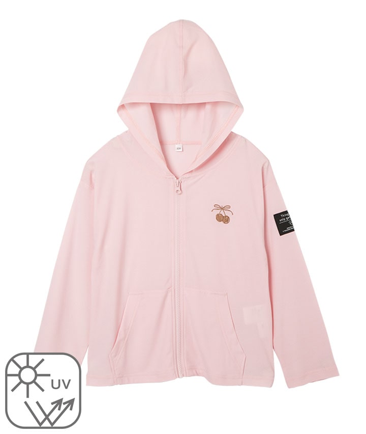 【ＳＵＦＦＵＳＥ】（ＵＶ対策）女児ジップパーカ