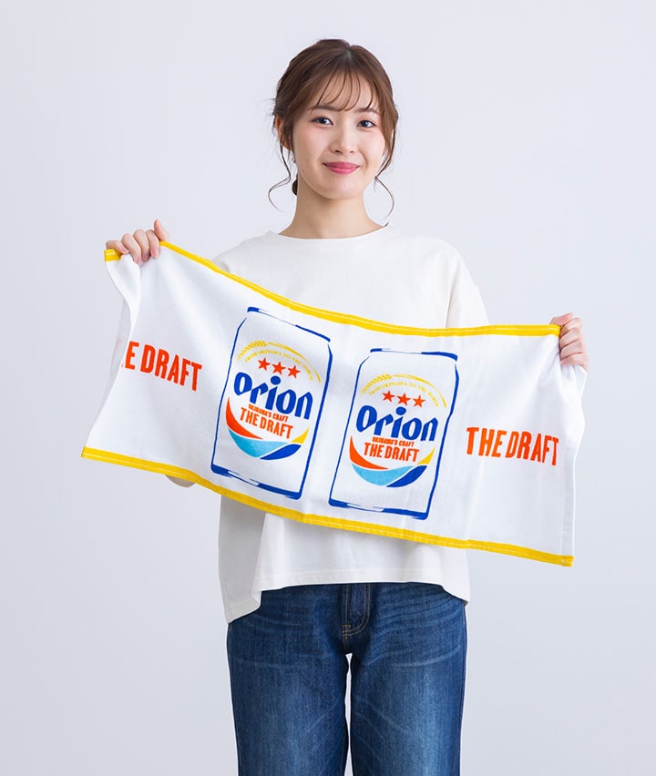 （予約商品）【オリオンビール】シャーリングプリントフェイスタオル