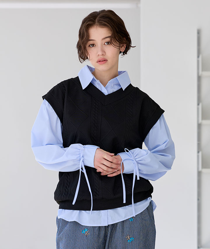 シャツドッキングプルオーバー