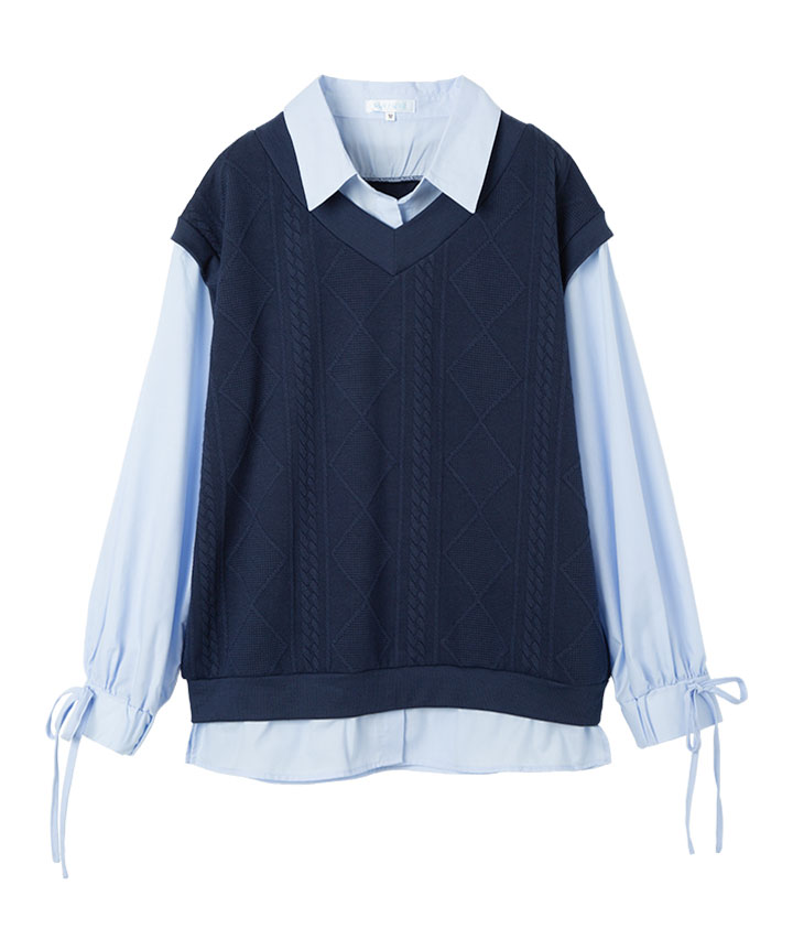 シャツドッキングプルオーバー