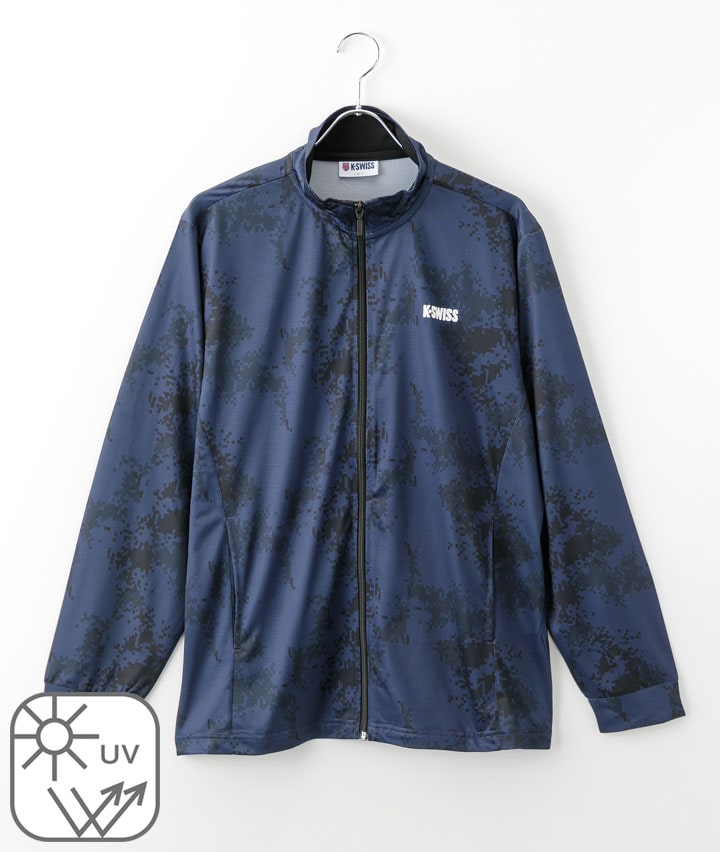 （Ｋ・ＳＷＩＳＳ）（ＵＶカット）迷彩スタンドジャケット