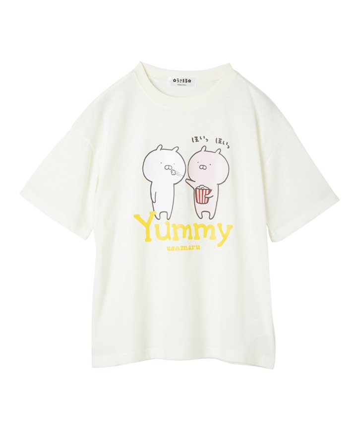 【うさまる】女児半袖Ｔシャツ