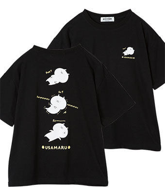 【うさまる】女児半袖Ｔシャツ