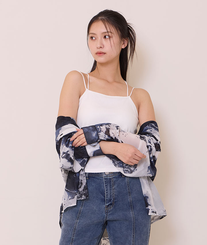 （コーディネイトインナー）バッククロスキャミソール